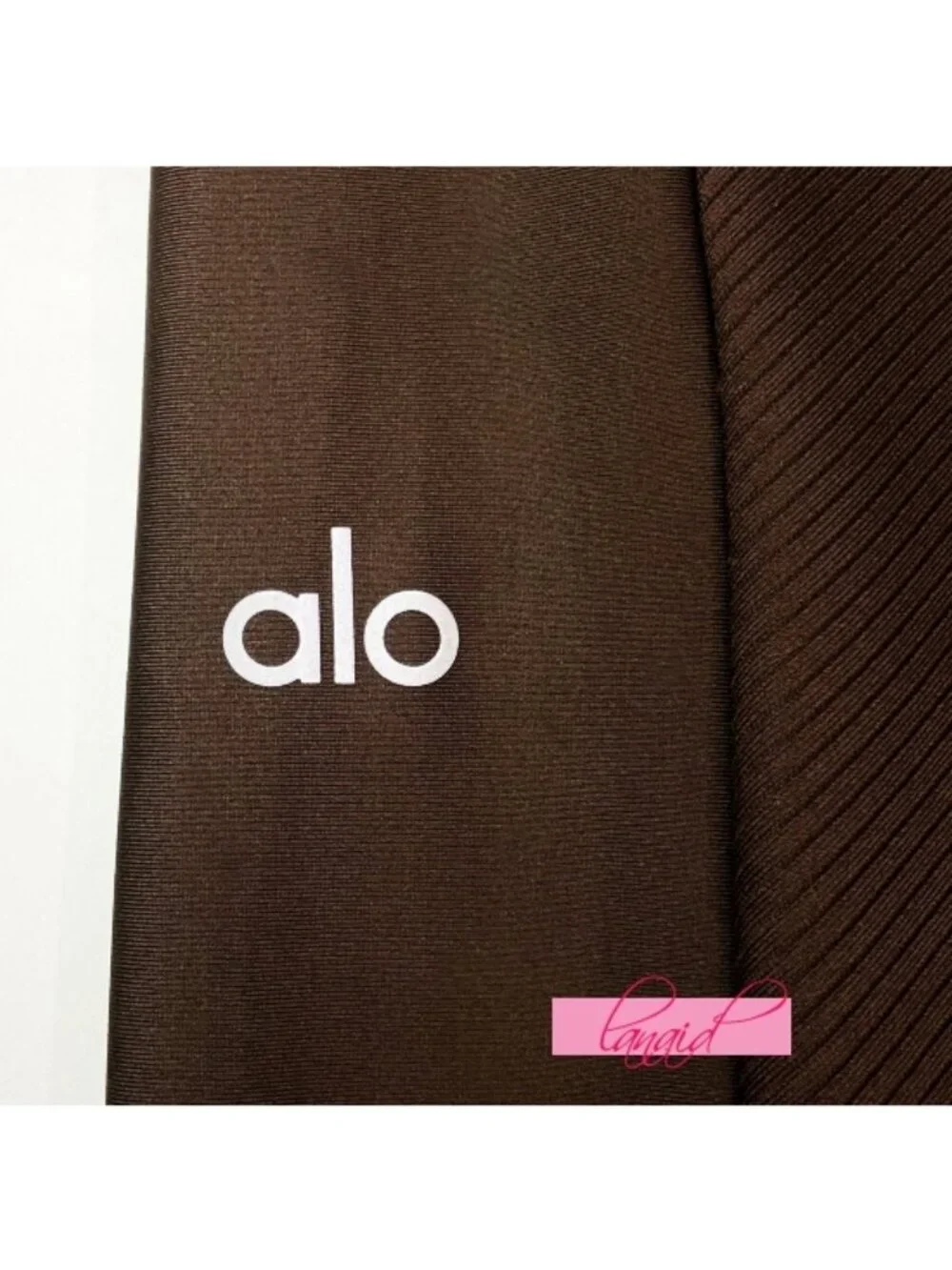 Alo Ribbed Airlift High-Waist 7/8 Enchanted Leggings Espresso Hi-Rise Waisted S